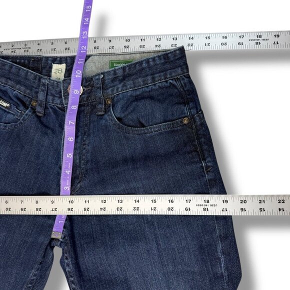 Volcom Mens Blackhart Jeans Size 28x29 Relaxed Fit Dark Wash Denim Straight-Leg - Picture 8 of 14